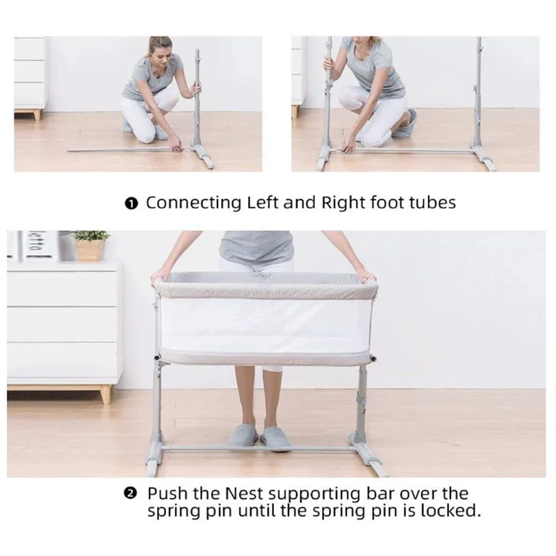 بامبل آند بيرد Bumble & Bird - Adjustable Bedside Bassinet / Crib