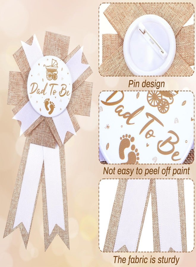Yuanchu Boho Mom to Be Sash Daddy to Be Badge Pins, Baby Shower Decorations Rustic Gender Reveal Party Decoration Photo Props Pregnant Corsage Pin Set for Pregnant Mommy Gift - Image 5