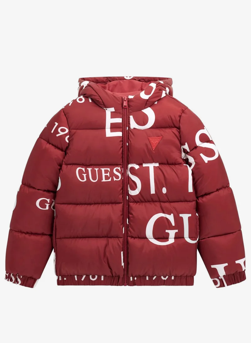 GUESS Kids Oversize Hooded Puffer Jacket