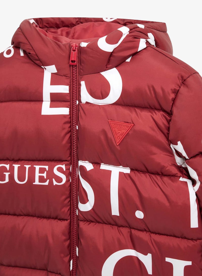 GUESS Kids Oversize Hooded Puffer Jacket - Image 3