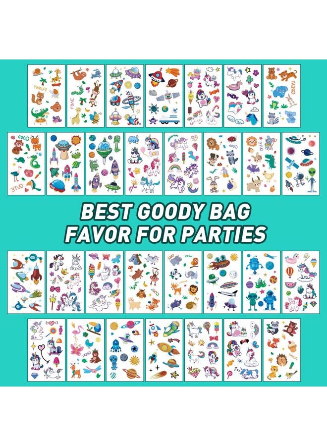 Metker Temporary Tattoo Kids - 150 Sheets & 1700+ Patterns | Boosts Imagination/Creativity & Easy-Clean | Ideal for Party Favors, Arts & Crafts, Goodie Bags (Non-Toxic, Safe for Skin)-B - Image 4