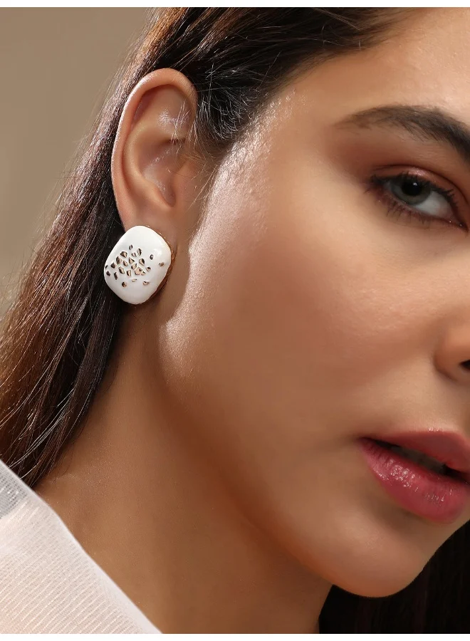 سوهي الأقراط الذهبية - الطباشير الأبيض