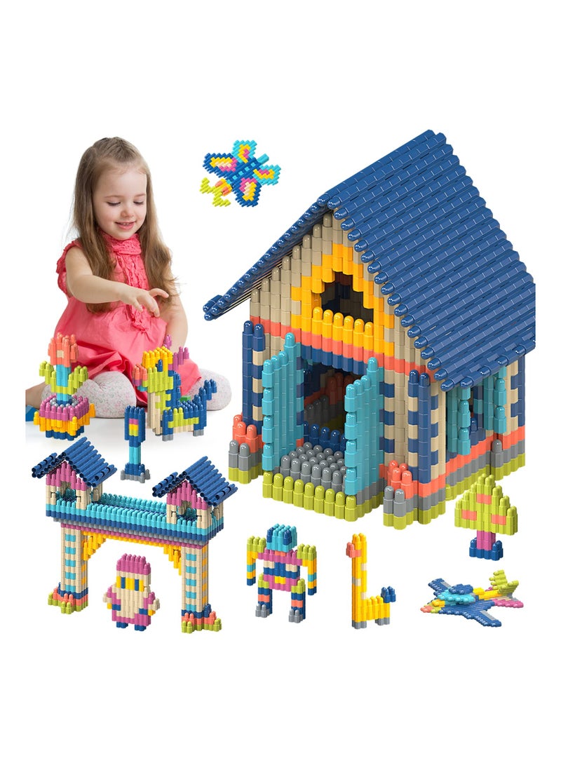 KASTWAVE Kids 320Pcs Set Building Blocks Construction Toy Learning STEM Toys Educational Kit Child 10 Colors Building Toys for Kids Ages  - Image 1