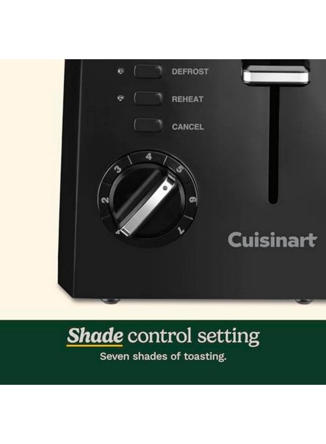 Cuisinart Cuisinart CPT-122BK 2-Slice Compact Plastic Toaster, Black  - Image 2
