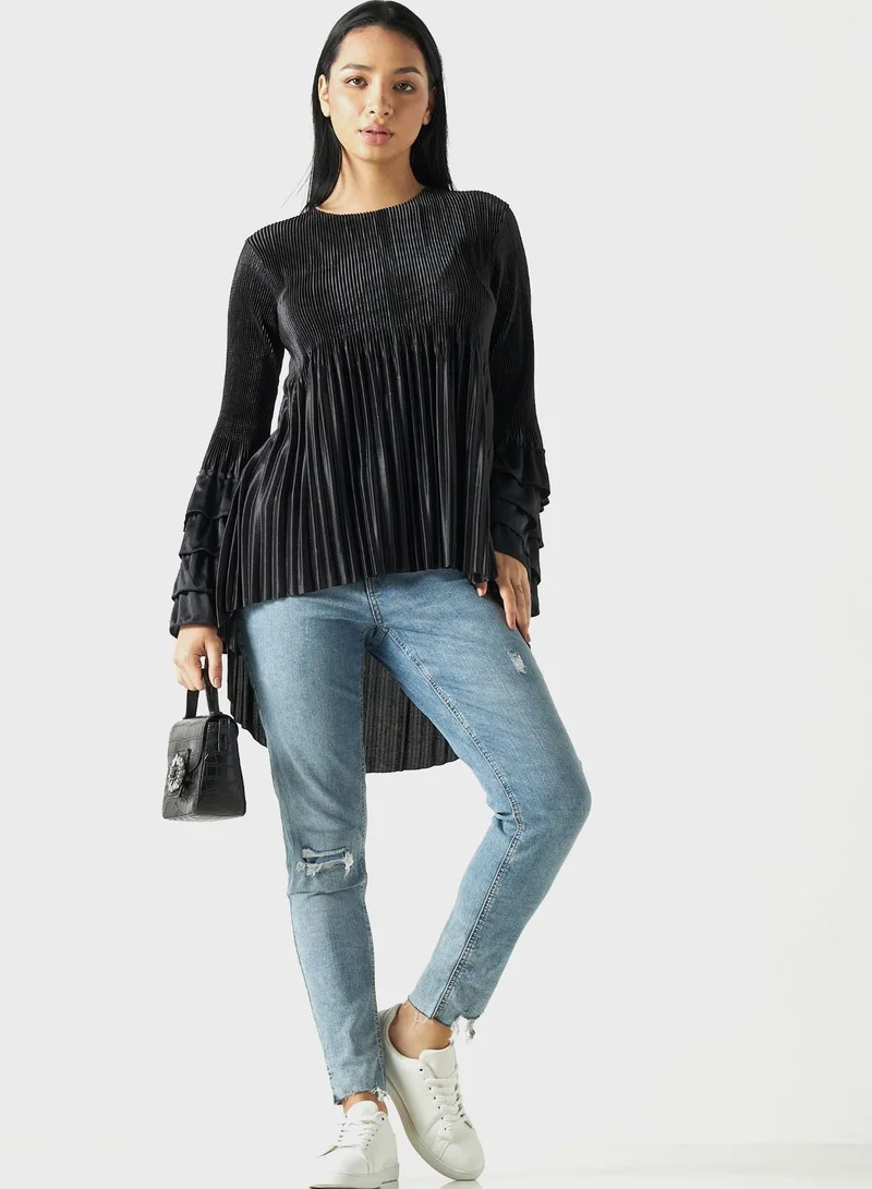 2Xtremz Ruffle Sleeve Tiered Top