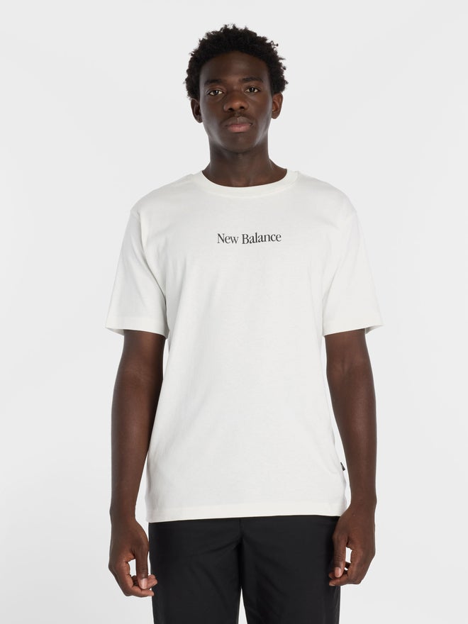 New Balance White Printed Cotton T-Shirt - Image 2