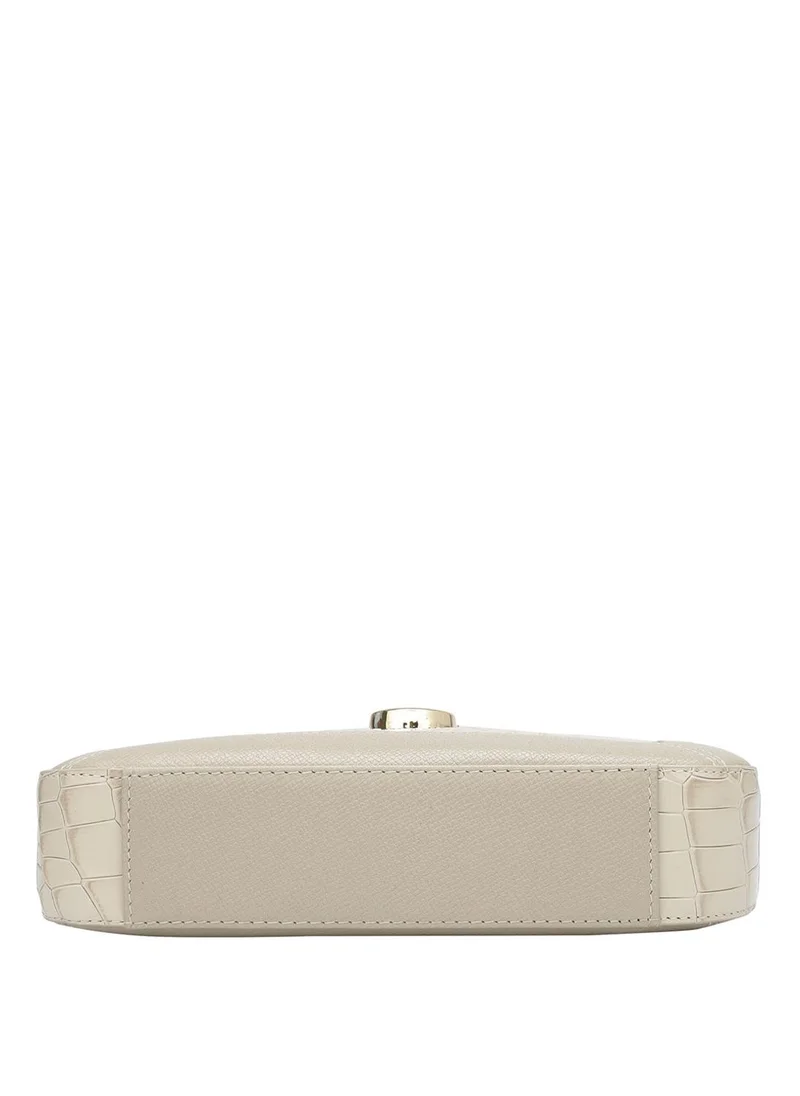 Da Milano  Genuine Leather Cream Sling Bag for Women | Best Price UAE