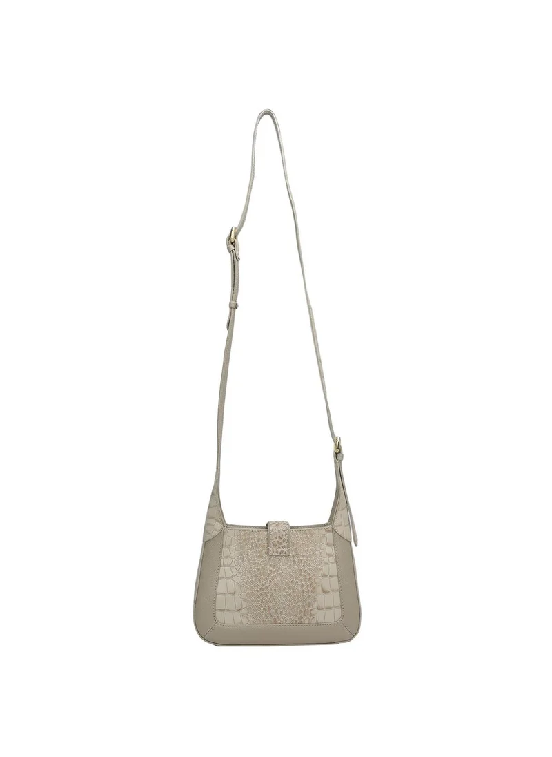 Da Milano  Genuine Leather Cream Sling Bag for Women | Best Price UAE