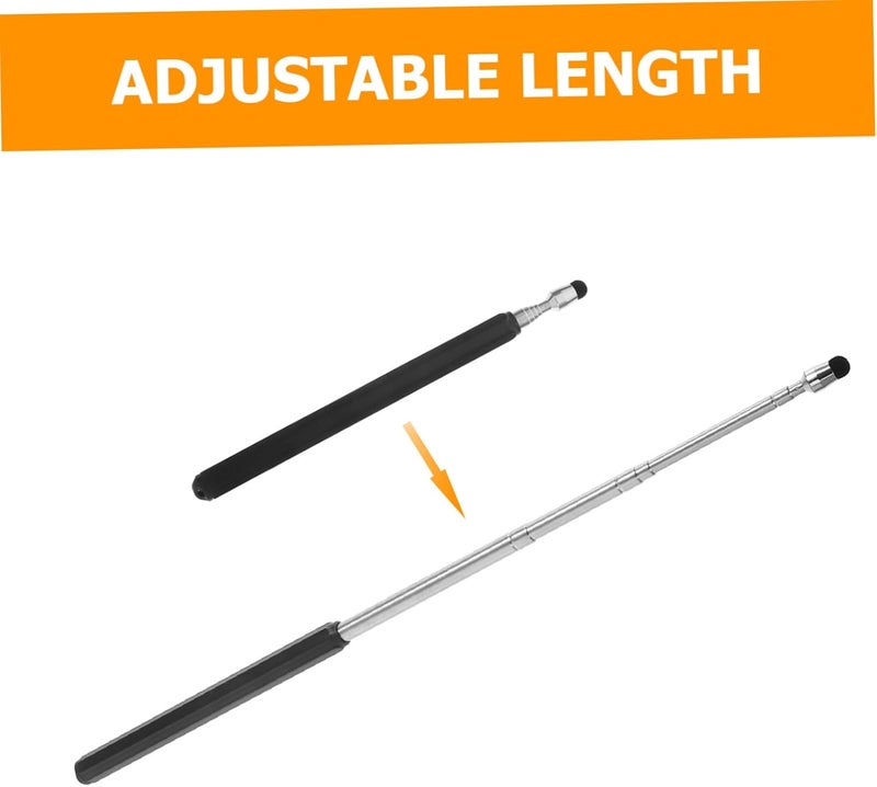 UKCOCO Telescoping Teacher Pointer Stick Classroom Pointer for Interactive Teaching Presentations Compatible with Smartphones Tablets Durable Stainless - Image 2