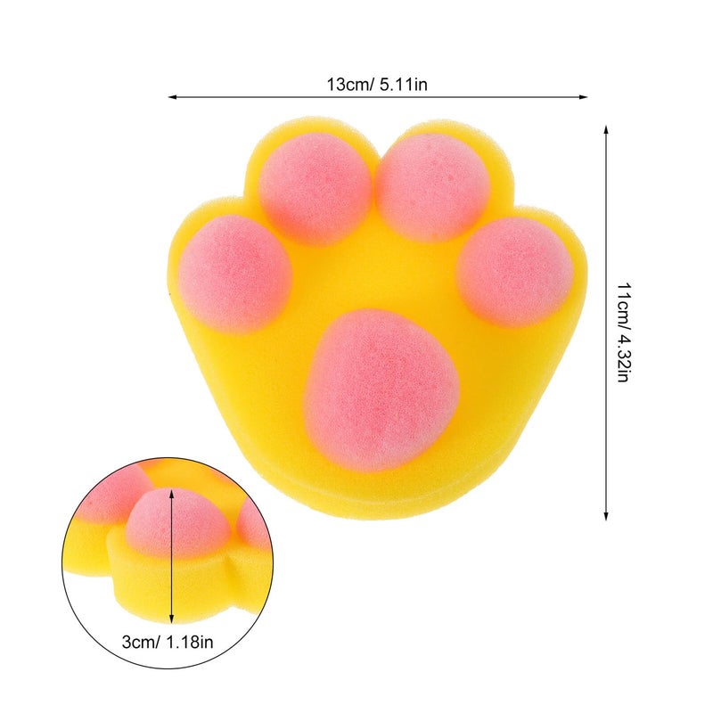 Soft Cat Claw Bath Sponges 4 Pack Exfoliating Washcloths For Newborn Baby Shower - Image 3
