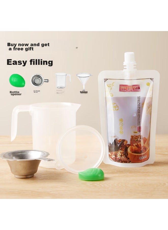 Bai Jie Baijie Chinese Herbal Medicine Dispensing Bags, Liquid Bags, Disposable Herbal Medicine Bags, Sealed Bags, 50 Pieces * 200ml, Medicine Bags, Soy Milk Bags  - Image 2