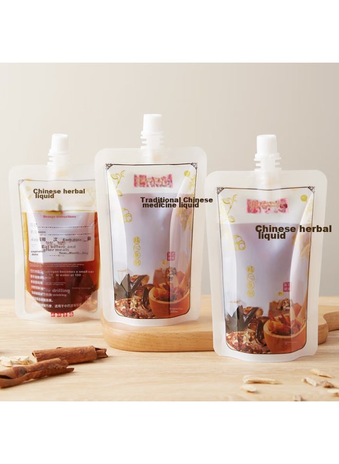 Bai Jie Baijie Chinese Herbal Medicine Dispensing Bags, Liquid Bags, Disposable Herbal Medicine Bags, Sealed Bags, 50 Pieces * 200ml, Medicine Bags, Soy Milk Bags  - Image 3