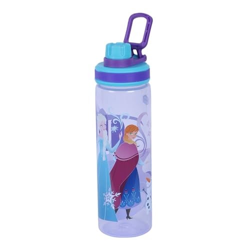 Gluman Water Bottle for Kids | Disney Pitorro 650 ml Bottle with Screw Open Cover for Spout & Swing Handle | Kids School Water Bottle | Leakproof | Food Grade (Frozen) - Image 1