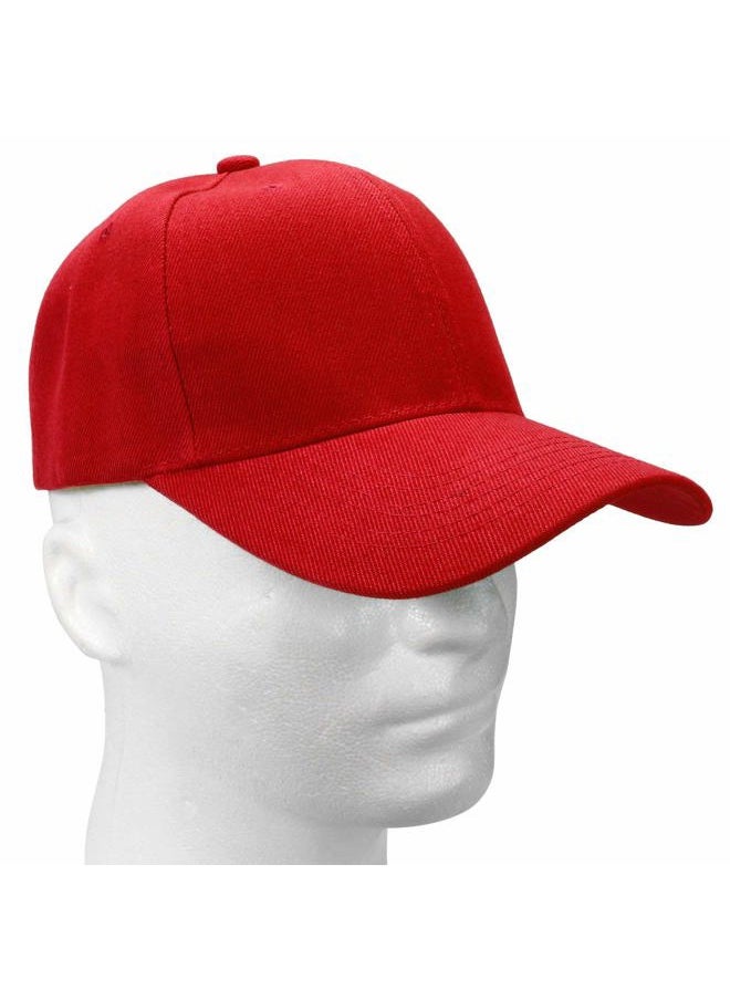 Falari Baseball Cap Adjustable Size for Running Workouts and Outdoor Activities All Seasons (1pc Red)  - Image 5