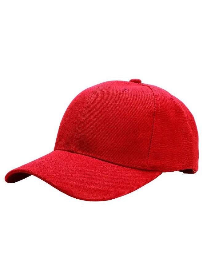 Falari Baseball Cap Adjustable Size for Running Workouts and Outdoor Activities All Seasons (1pc Red)  - Image 1
