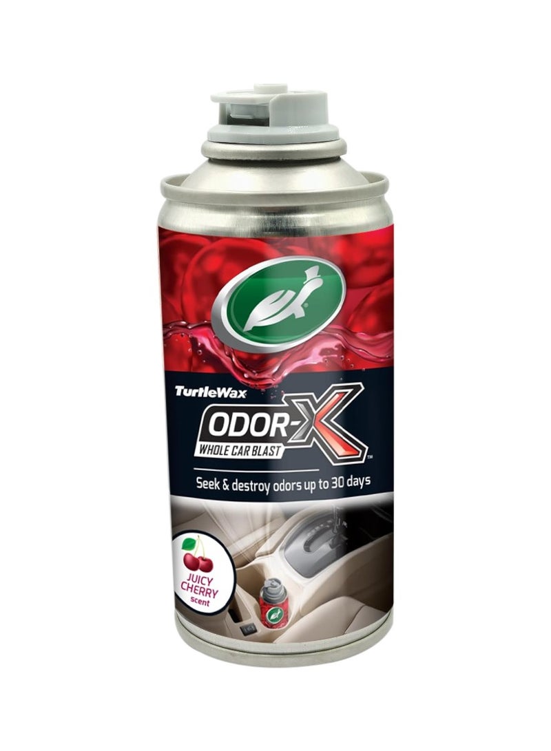 TURTLE Odor X Car Freshener 100ml Car Blast Car Odor Remover Seek & Destroy Odors Upto 30 Days Juicy Cherry Blast Scent - Image 2