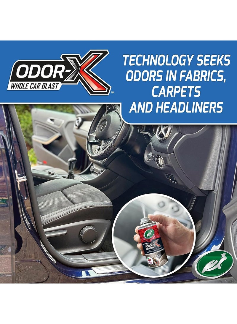 TURTLE Odor X Car Freshener 100ml Car Blast Car Odor Remover Seek & Destroy Odors Upto 30 Days Juicy Cherry Blast Scent - Image 3