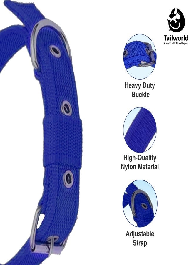 Tailworld Dog Harness | Soft Nylon Harness | Adjustable and Highly Durable Material| Small and Medium All Breeds for Dogs| Easy Control Dog Chest Belt| No More Pulling Or Choking,15 Cm,15 Cm,Blue - Image 2