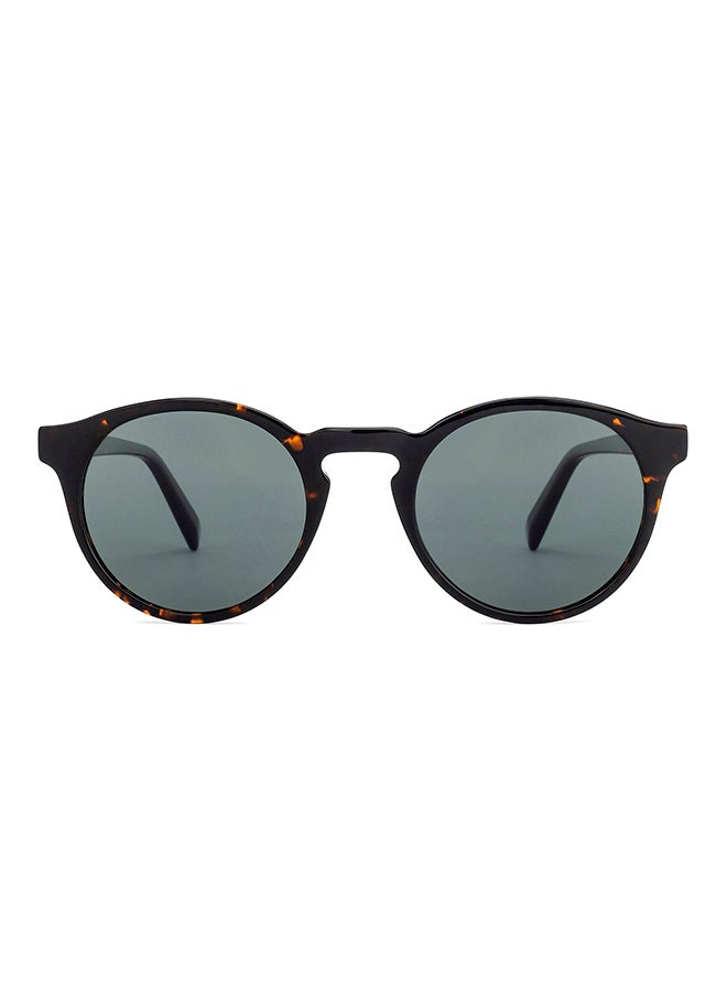John Jacobs Unisex JJ Tints Full Rim Round Frame Polarized & UV Protected Sunglasses JJ S12432 - 50mm - Brown - Image 1