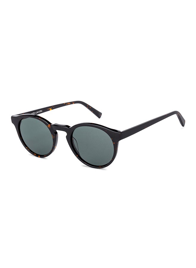 John Jacobs Unisex JJ Tints Full Rim Round Frame Polarized & UV Protected Sunglasses JJ S12432 - 50mm - Brown - Image 2
