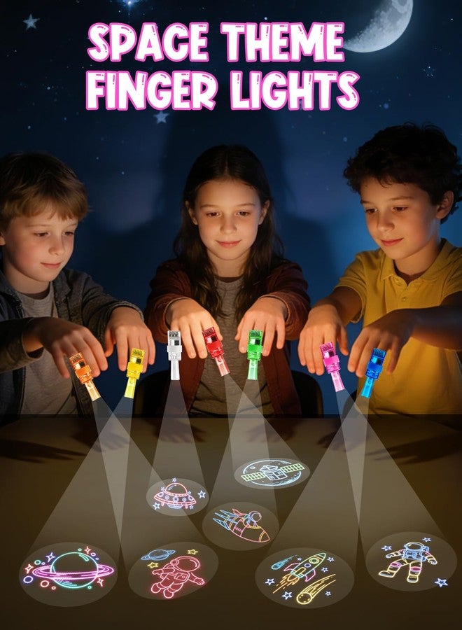 PCTCSHQ 40 Pcs Space Theme Finger Lights Party Favors Glow in the Dark Light Up Toys Bulk for Outer Space Party Decorations Classroom Prizes Goodie Bags Stuffers Astronaut Party Supplies - Image 4