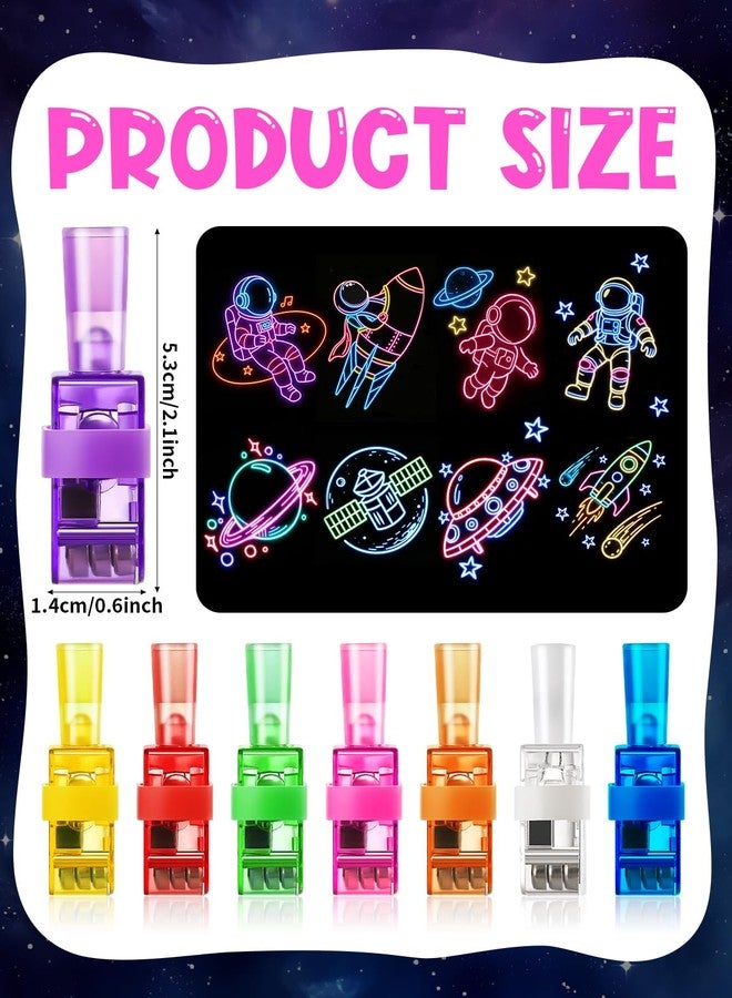 PCTCSHQ 40 Pcs Space Theme Finger Lights Party Favors Glow in the Dark Light Up Toys Bulk for Outer Space Party Decorations Classroom Prizes Goodie Bags Stuffers Astronaut Party Supplies - Image 2