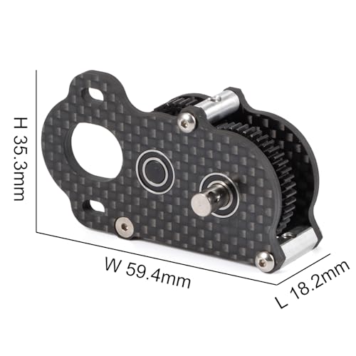 ZMHOBBY NOD Transmission Straight Axle Gearbox for Scaler Sportsman 110 RC Crawler Chassis UltraLightweight LowCG Design Black - Image 5