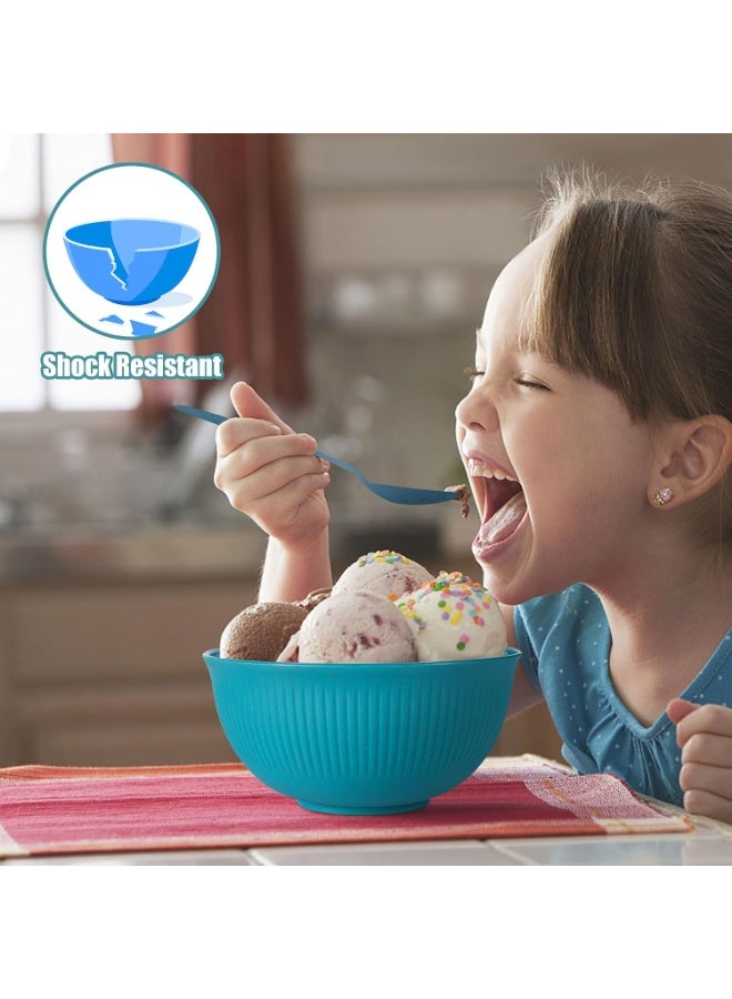 Bukela 36PCS Wheat Straw Dinnerware Sets, Reusable Plates and Bowls Sets, Unbreakable Cups, Knives, Forks, Spoons & Chopstick, Microwave, Dishwasher Safe Tableware Kitchen Outdoor Camping Presents - Image 2