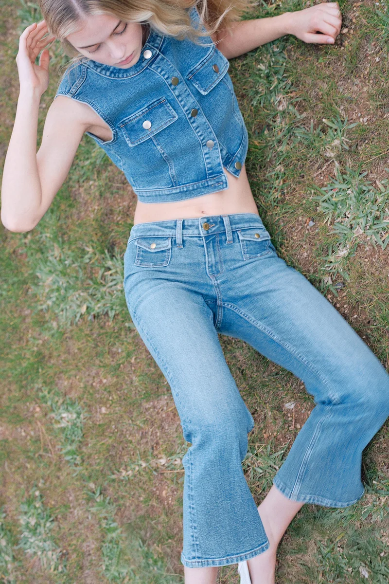 H&M Flared Low Ankle Jeans