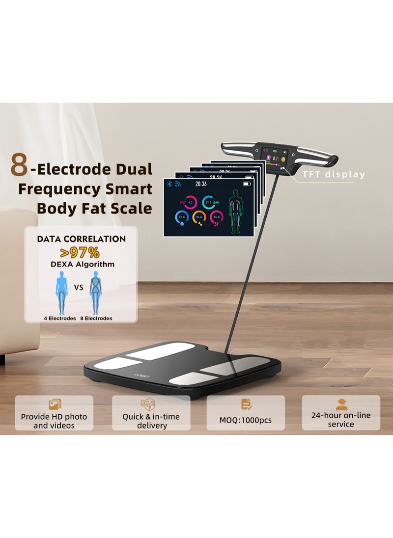 Eight-electrode human body weight scale, electronic scale, intelligent body fat scale, compatible with Xiaomi, Huawei, iPhone. - pzsku/Z5B098ED55739ED4EB70CZ/45/_/1729583761/b17f5426-a548-4524-8eab-960089b10f8a