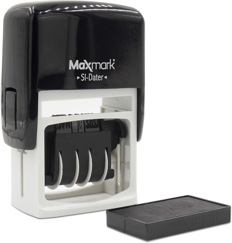 ماكس مارك MaxMark Dater 4000، ختم تاريخ يعمل بنفسه – لون أسود - Image 3