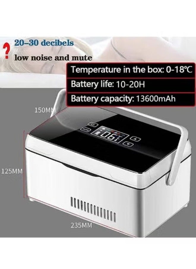XiuWoo Portable Mini Drug Refrigerator, Insulin Cooler Travel Case Box, Usb Rechargeable Constant Temperature With Bag And Handle, Medicine Refrigerated Boxes  - Image 2