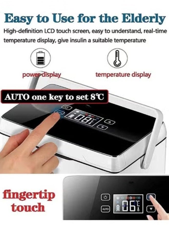 XiuWoo Portable Mini Drug Refrigerator, Insulin Cooler Travel Case Box, Usb Rechargeable Constant Temperature With Bag And Handle, Medicine Refrigerated Boxes  - Image 4