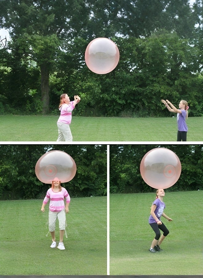 عام الكرة الفقاعية الشفافة العملاقة للأطفال - لعبة ممتعة وملونة قابلة للنفخ - Image 3