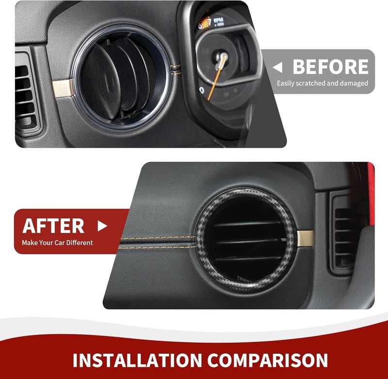 RAZPOY JL Dash Air Vent Trim for Jeep Wrangler - Image 5