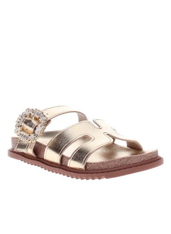 MOLEKINHA Molekinha Girls Sandals Gold | Made In Brazil