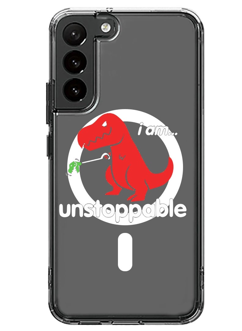 Theodor Magnetic Case for Samsung Galaxy S23 6.1-inch Compatible with MagSafe Wireless Charging, Shockproof Phone Bumper Cover I am unstoppable copy - Image 1