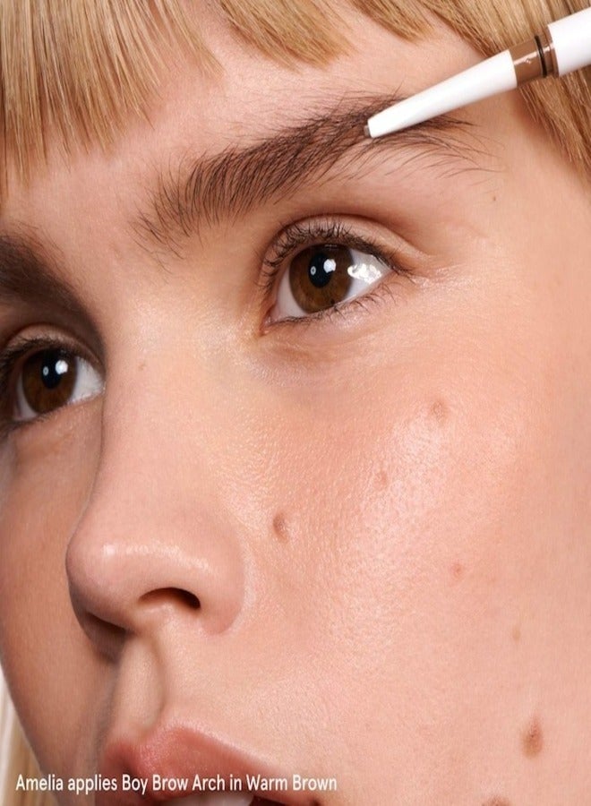 Glossier Boy Brow Arch 2-in-1 Longwear Pomade + Eyebrow Pencil - Warm Brown , Smudge-Resistant, Buildable Definition - Image 2