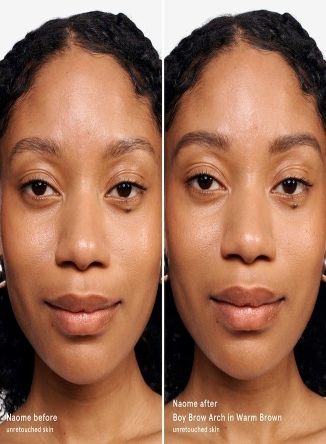 Glossier Boy Brow Arch 2-in-1 Longwear Pomade + Eyebrow Pencil - Warm Brown , Smudge-Resistant, Buildable Definition - Image 3