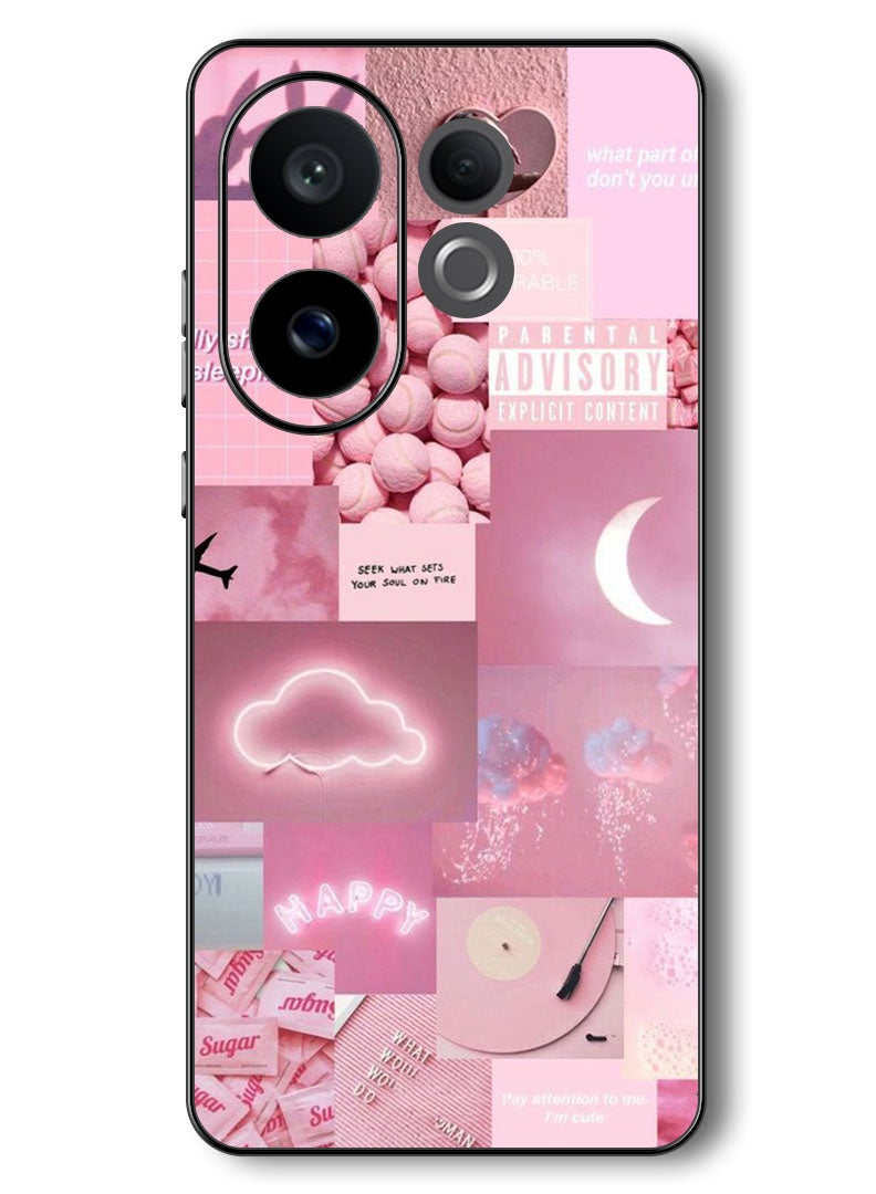 Theodor Case Compatible with Vivo V60 6.77 Inch Protection Shockproof Bumper Cover Random Asthetic - Image 1