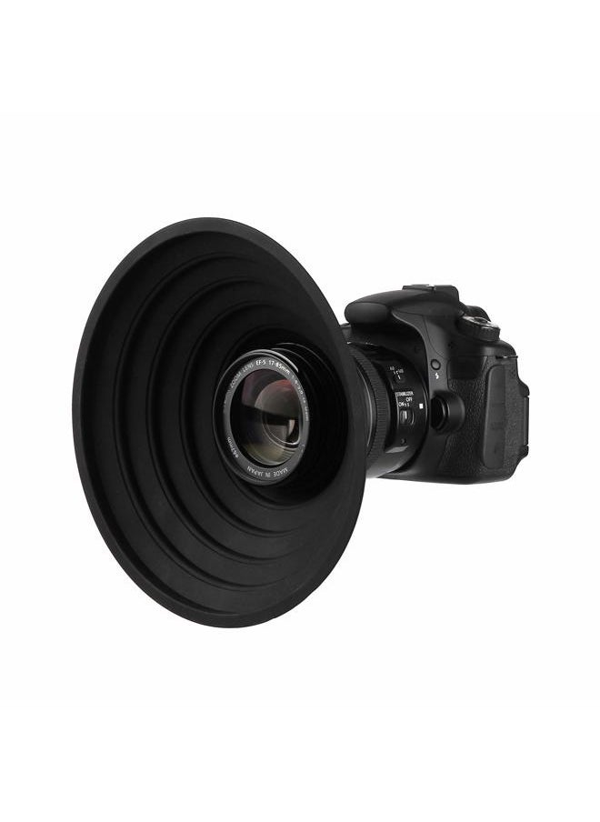 STSEETOP Camera Lens Hood Collapsible Reversible Filter Thread Rubber Digital Hood DSLR Cap Shade (For 70-90mm Lens)  - Image 5
