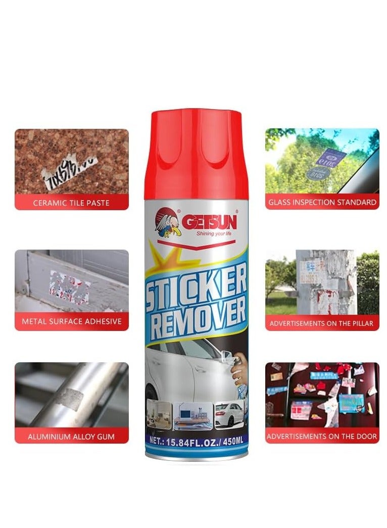 Generic Jetson Sticker Remover Spray, 450ml - Dual-Purpose Adhesive Cleaner for Cars and Home  - Image 4