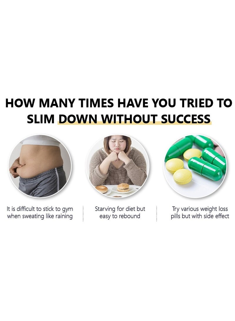 فايبرنت جلامور كريم تنحيف مضاد للسيلوليت، لوشن للجسم، منشط للخصر والبطن، زيوت طبيعية مرطبة، 80 غرام - Image 4