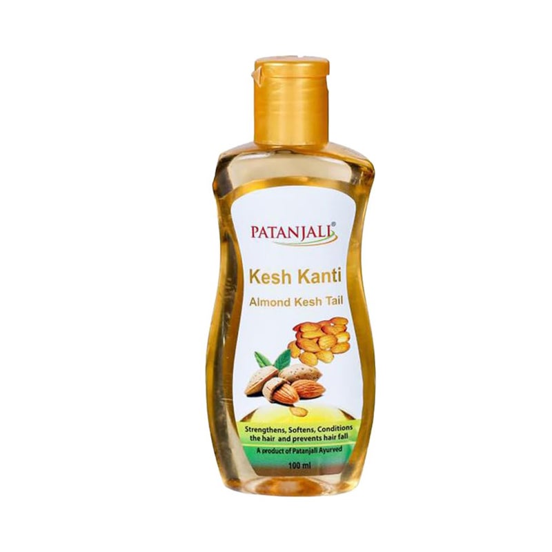 patanjali Kesh Kanti Almond Hair Oil - 100ml / 3.38 fl oz - Image 1