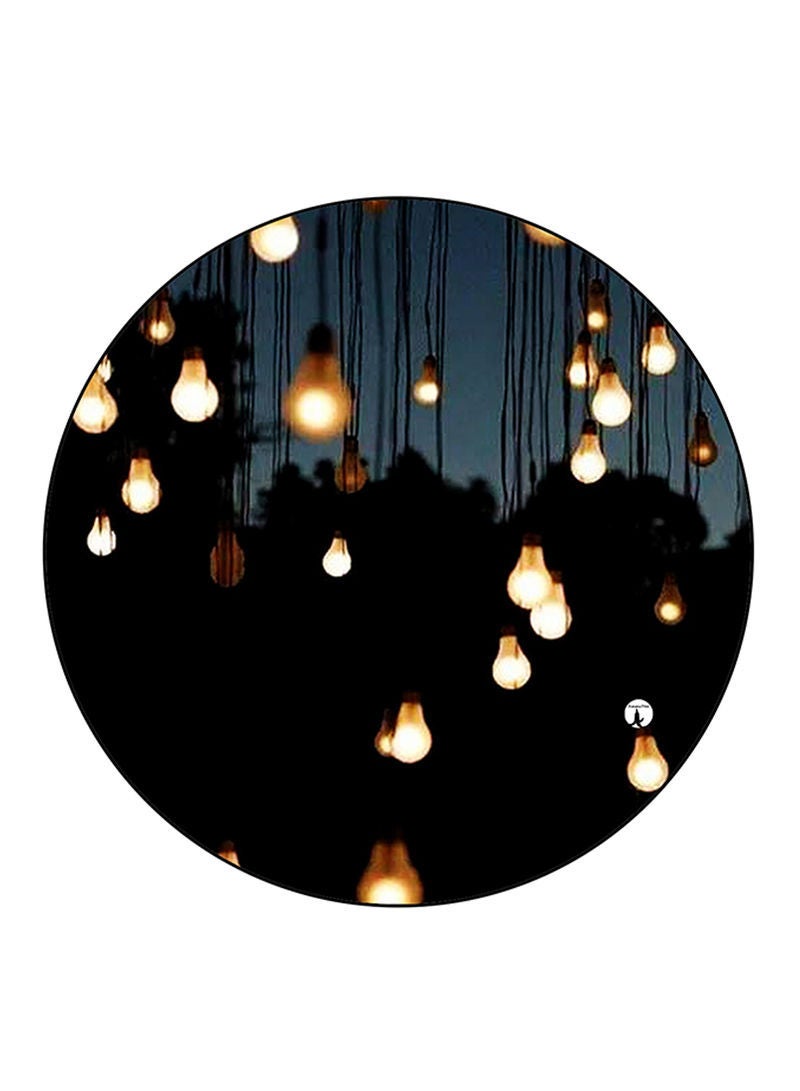 Lamps Printed Mouse Pad Multicolour