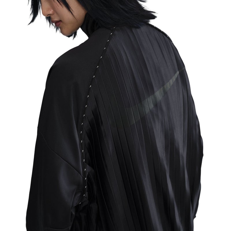 Nike (WMNS) Nike Pleated Tracksuit Jacket Asia Sizing 'Black' - Image 5