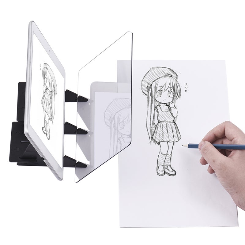 لوحة تتببب بصري محمولة، لوحة نسخ، لوحة يدوية، لرسوم الأنمي والفن، أداة سهلة للرسم والتخطيط، لعبة قالب للمبتدئين، هدية لطلاب البالغين وفنانين المبتدئين - Image 4