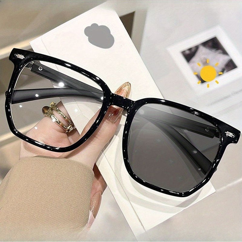 Tea Color Reading Glasses Women Men Sun Square Lens +2.75 - Image 5