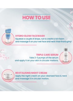 Spawake Spawake Skin Care Kit Brightening Face Wash And Face Serum And Night Cream 150G Pack of 3  - Image 3