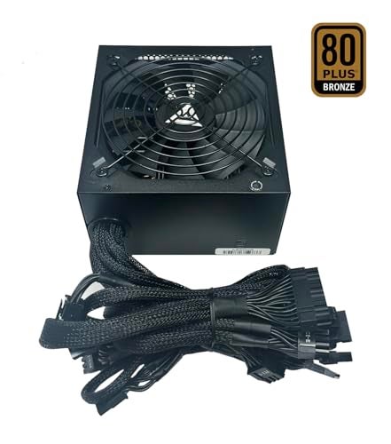 Apevia ATX-JP800W Jupiter 800W 80 Plus Bronze Certified Active PFC ATX Gaming Power Supply, Supports Dual/Quad Core CPUs, SLI/Crossfire/Haswell, 3 Year Warranty - Image 4